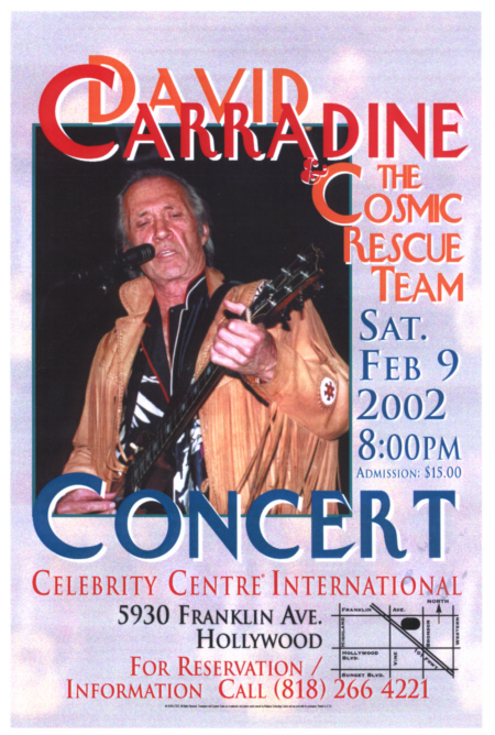 David Carradine & Cosmic Rescue Team Poster